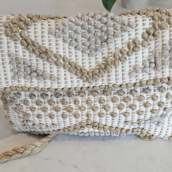 ANTONELLO TEDDY BAG SUNNI & ROMBI - BEIGE AND WHITE - Picture 1 of 5